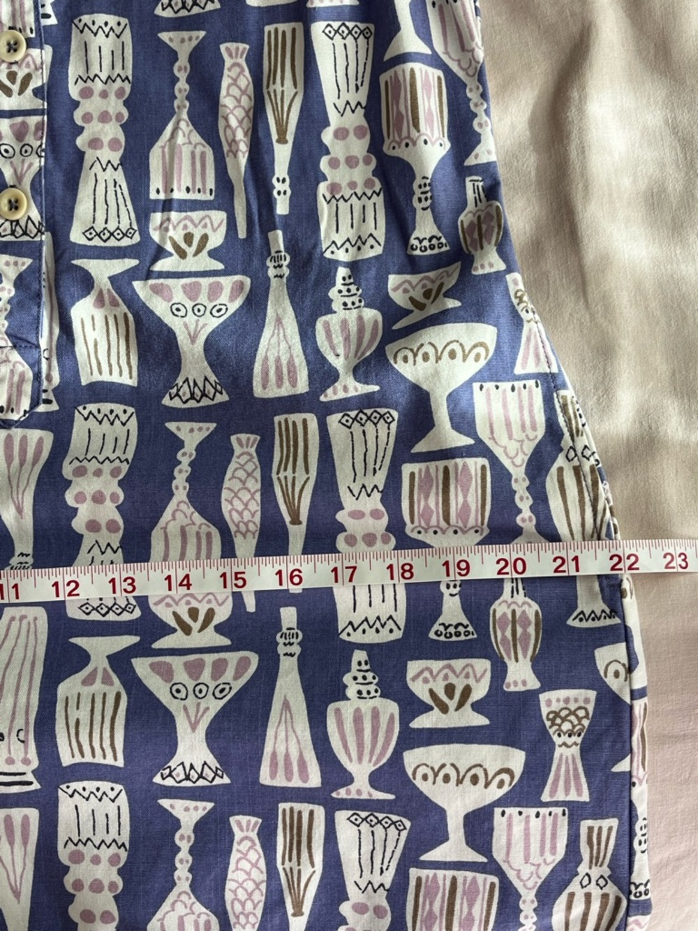 Delphinium Vases & Vessels ShirtDress•Sz 10 US - Picture 9 of 12